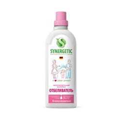 SYNERGETIC Отбеливатель для белья без хлора, кислородосодержащий, 1000 мл.