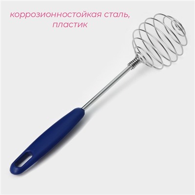 Венчик для взбивания Доляна «Шеф-повар», 23×4 см, МИКС