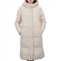 56009 BEIGE Пальто зимнее женское (холлофайбер 150 гр.)