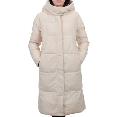 56009 BEIGE Пальто зимнее женское (холлофайбер 150 гр.)