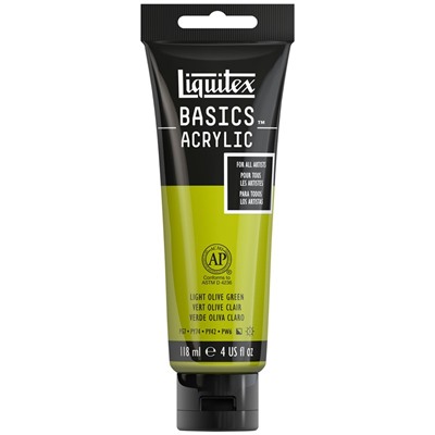 Краска акриловая художественная Liquitex "Basics", 118мл, туба, 218 оливковый светлый