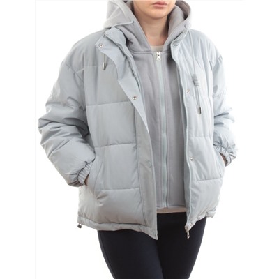 H24-088 GRAY/LT. BLUE Куртка демисезонная женская (120 гр. холлофайбер)