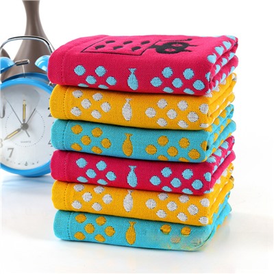 New Poker Cat Four-layer Gauze Square Stainless Hand towel Soft and absorbent Manufacturer Wholesale Kitchen Towel