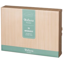 БЛЮДО СЕРВИРОВОЧНОЕ BRONCO "NATURE" 29,5*22*6 СМ МЯТНОЕ (КОР=12ШТ.)