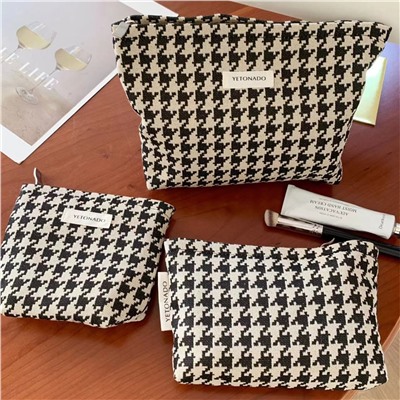 Capacious genuine small cosmetic bag, design handheld small clutch bag, organizer bag