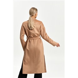 Пальто женское демисезонное 26820 (кэмел ворсовый)