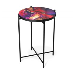 Столик журнальный SHT-CT8-3
                        амарантовый / черный муар