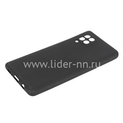 Задняя панель для Samsung Galaxy  A42 Силикон матовый (черная)