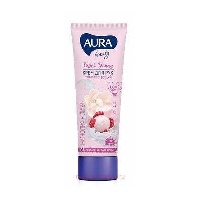 AURA Крем для рук тонизирующий магнолия+личи Beauty 75 мл
