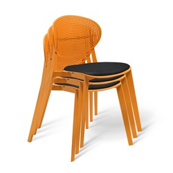 Стул SHT-S111-CN1 пластиковый
                        оранжевый / черный