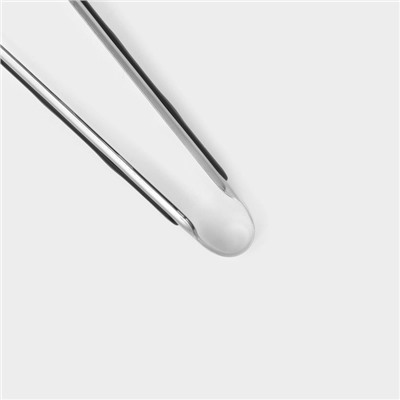 Щипцы кухонные Доляна Chrome, h=23.5 см нержавеющая сталь, чёрные