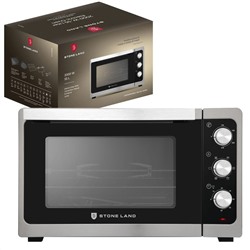 Электрическая печь STONELAND SLO-5502В Объем рабочей камеры 55л,мощность 1600Вт,цвет:черный-серебрис