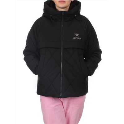 285 BLACK Куртка зимняя облегченная женская (верблюжья шерсть)