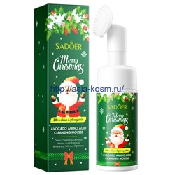 Очищающий мусс-пенка для умывания Sadoer с аминокислотами экстрактом авокадо(74577)