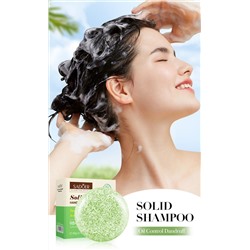 Твердый шампунь с экстрактом чайного дерева против перхоти SADOER Solid Shampoo Handmade Soap Tea Tree Extract, 60 гр