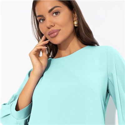 Блуза прямого силуэта, Предвкушение встречи (тиффани)