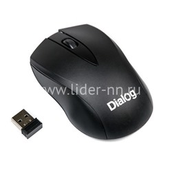 Мышь беспроводная DIALOG Comfort Optical MROC-15U 3 кнопок (черная)