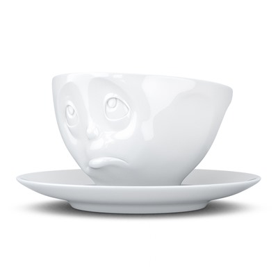 Чайная пара Oh please, 200 мл, белая