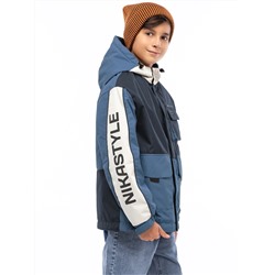 Куртка утеплённая для мальчика NIKASTYLE 4м4525 Графит джинс Nikastyle