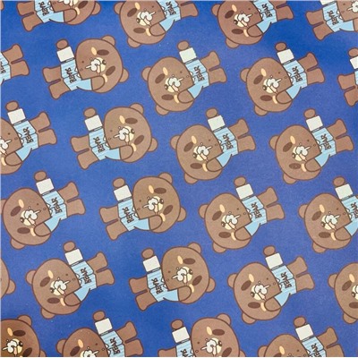 Упаковочная бумага «Teddy», blue (50*70 см)