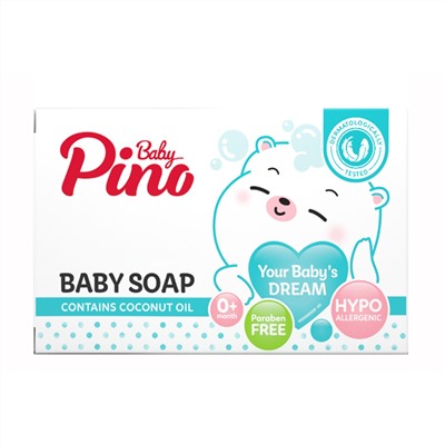 Baby Pino Детское туалетное мыло для нормальной кожи 0+, 75 г