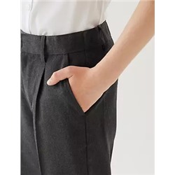 Boys' Regular Leg Slim Fit School Trousers (2-18 Yrs)