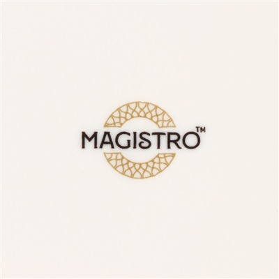 Пирожковая тарелка Magistro La Perle, d=15 см, фарфор, белая