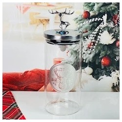 588-733 Банка для сыпучих продуктов 1400мл. в под.уп.(х24)Стекло