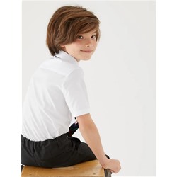3pk Boys' Easy Dressing Easy Iron School Shirts (3-18 Yrs)