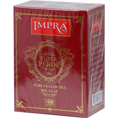 IMPRA. Super Pekoe 90 гр. карт.пачка
