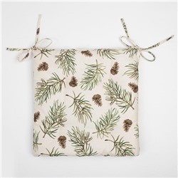 Сидушка на стул "Этель" Christmas tree 42х42см, 100% хлопок, саржа 190 г/м2
