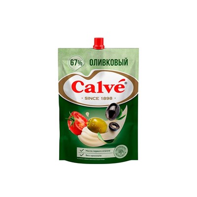 «Calve», майонез «Оливковый» 67%, 400 г