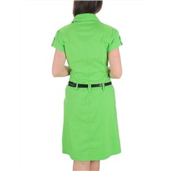 9413 LT.GREEN Платье женское (85% хлопок, 10% вискоза, 5% лайкра)