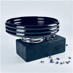 163-066 Фруктовница 26см на ножке  MULTICOLOR в под.уп.(х8)Фарфор