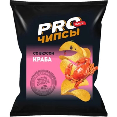 Чипсы PRO-Чипсы со вкусом краба 150 г/КДВ