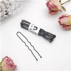 Шпильки для волос «Классика», набор 10 шт., 5 см, чёрные
