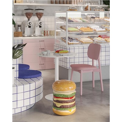 Стул Saga, рогожка, розовый