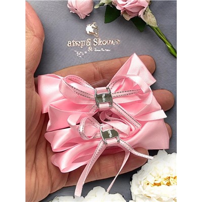 Бантики на эластичной резинке Корея 6 пар (12 шт) Арт 1