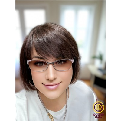 Очки готовые с диоптриями Арт 85038 розовые тонировка