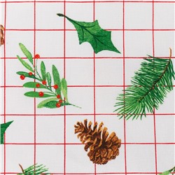Скатерть новогодняя «Доляна» New Year 146×110 см, 100% хлопок, рогожка 164 г/м²