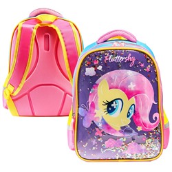Рюкзак школьный для девочки, 39 см × 30 см × 14 см «Пони», My little Pony