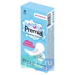 Прокладки ежедневные с анионным чипом Premial Protect Comfort 20шт