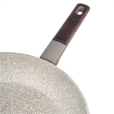 СКОВОРОДА С АНТИПРИГАРНЫМ ПОКРЫТИЕМ PFLUON MARBLE, 28*5,2 СМ