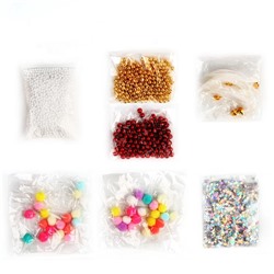 Шары с наполнением «Волшебная гирлянда», 5 шт., с гирляндой