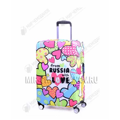 Чехол для маленького чемодана “from Russia with LOVE “