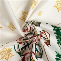 Скатерть новогодняя «Этель. Новогодняя ярмарка», d=150 ± 3 см с ГМВО, 100% хлопок, саржа 190 г/м²