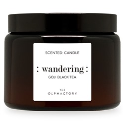 Свеча ароматическая The Olphactory, Wandering, Goji Black tea, 60 ч