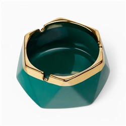 Пепельница для дома «Ривей», для сигарет и стиков, 10×5 см, бирюзовая