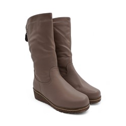 Зимние женские сапоги Н3595-17 светло-коричневые