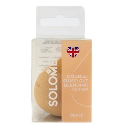 SOLOMEYA Спонж для макияжа с 2-ным срезом БЕЖЕВЫЙ (кор)